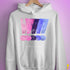 Distressed Omnisexual Pride Exclamation Points Hoodie - White